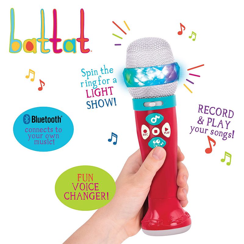 Battat Musical Light Show Microphone Music Toy