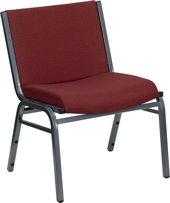 Flash Furniture HERCULES Series Big and Tall 1000 lb. Rated Burgundy Fabric Stack Chair