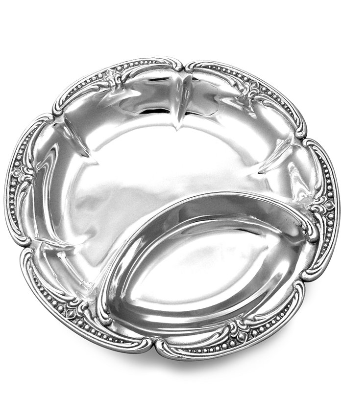 Wilton Armetale Serveware Belle Mont Chip and Dip