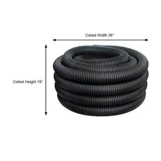 Advanced Drainage Systems 4 in. x 50 ft. Singlewall Perforated Drain Pipe 04010050