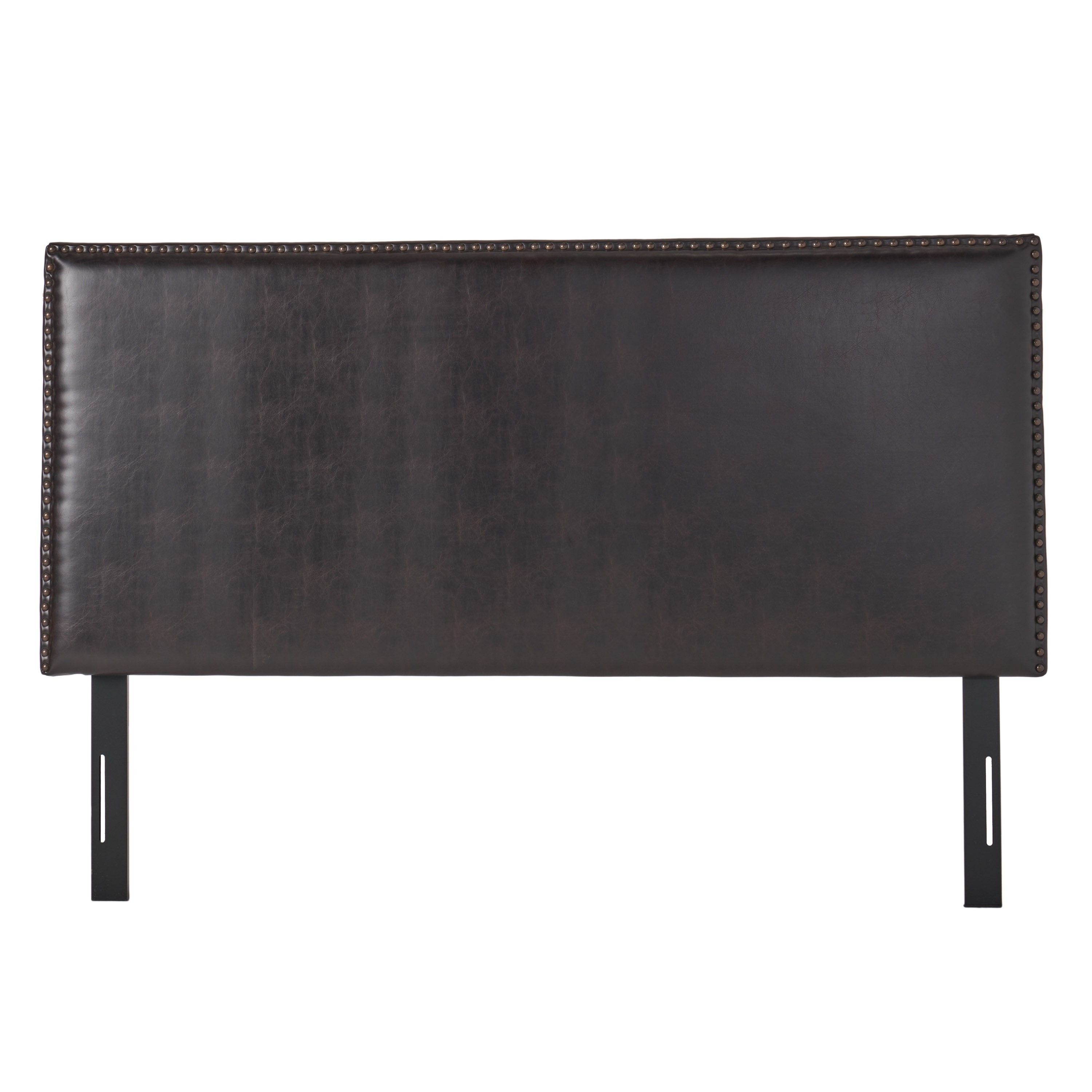 Westin King-to-Cal King Adjustable Brown Leather Headboard