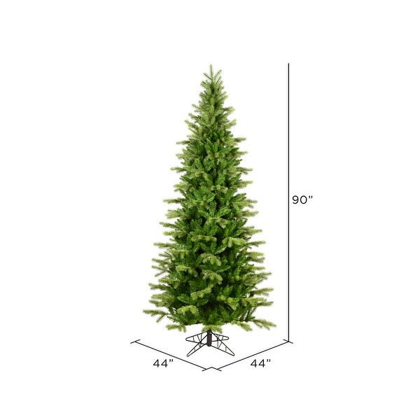 Vickerman 7.5' x 44 Balsam Spruce Slim Artificial Christmas Tree，Unlit