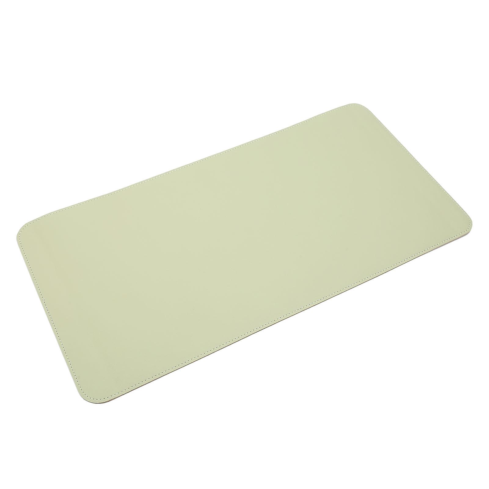 Multifunctional Table Mat Soft Cork Waterproof Oilproof Pu Writing Desk Mouse Pad(matcha Green )