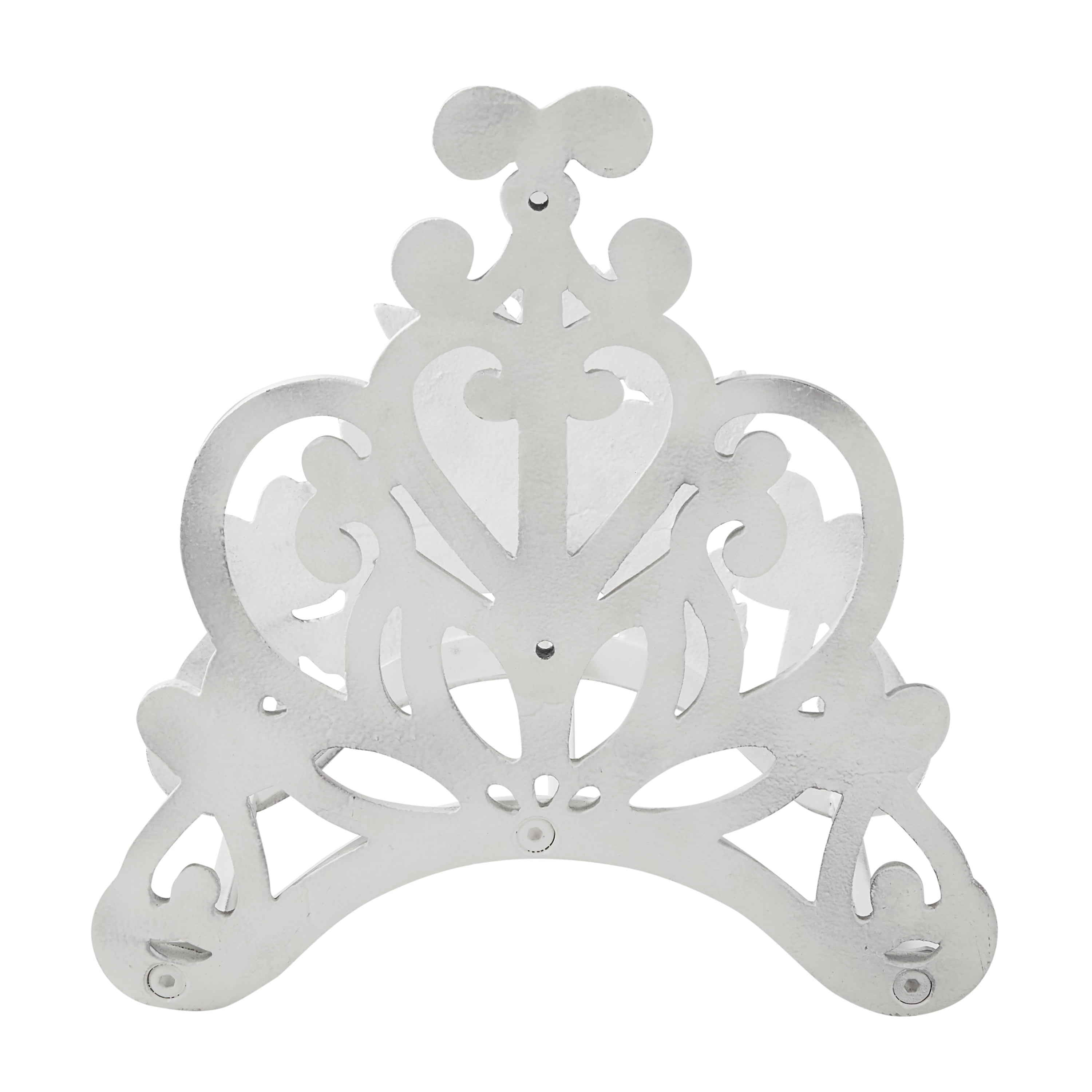 The Pioneer Woman Decorative Metal Floral Hose Hanger， White