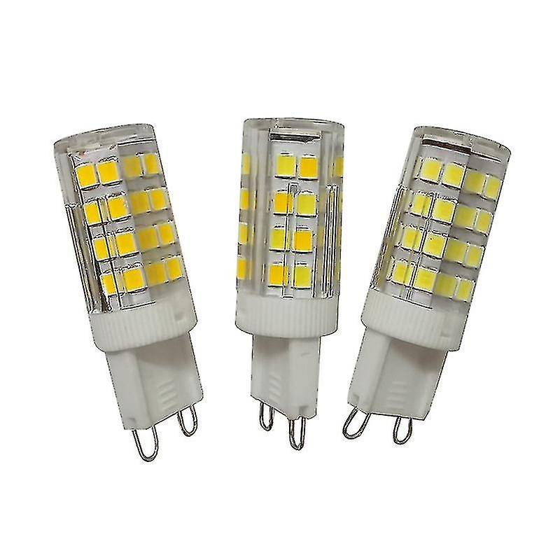 10pcs G9 Led Bulbs 7w No Flicker Led Bulbs Clear， 40w 35w Dimmable Halogen Replacement， 2700k Soft W