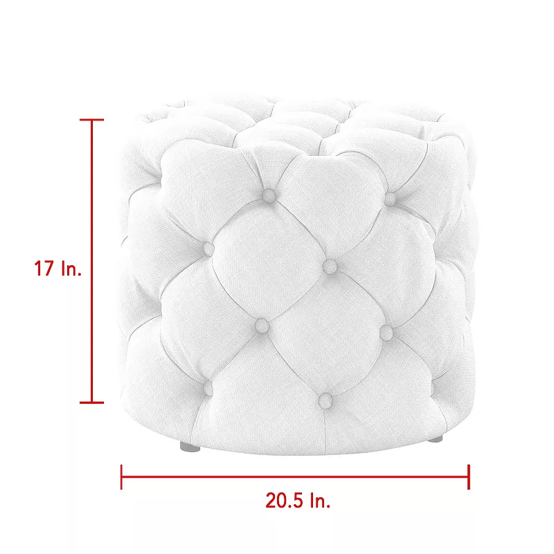 Penelope 1Pc Ottoman Tufted Allover