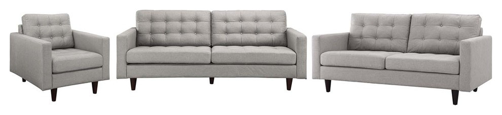 Modway Empress Sofa   Midcentury   Living Room Furniture Sets   by Uber Bazaar  Houzz