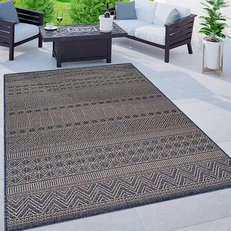 World Rug Gallery Geometric Bohemian Indoor Outdoor Area Rug