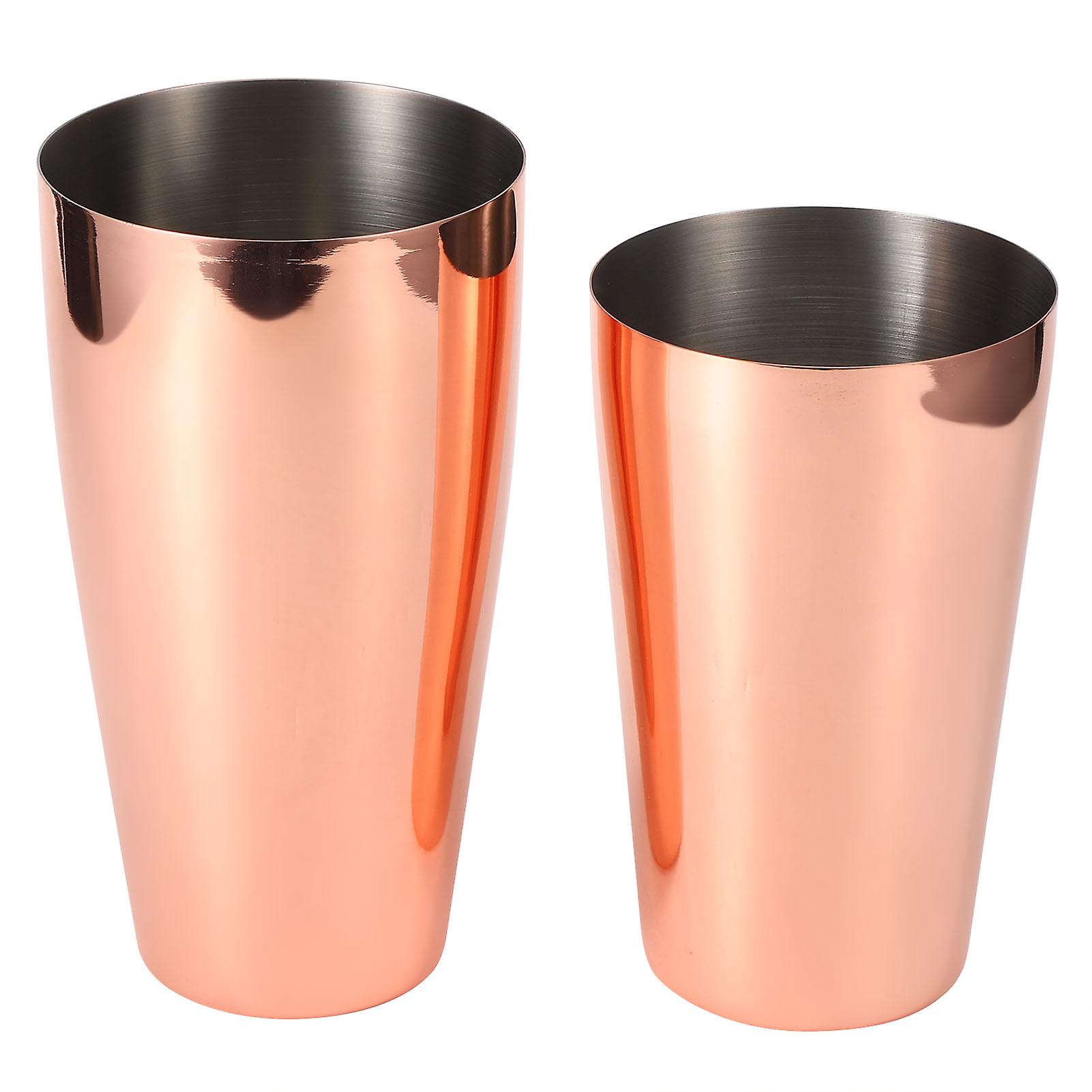 Cocktail Shaker Set 304 Stainless Steel Wine Drink Mixer Party Bar Bartender Accessoryrose Gold 800/600ml