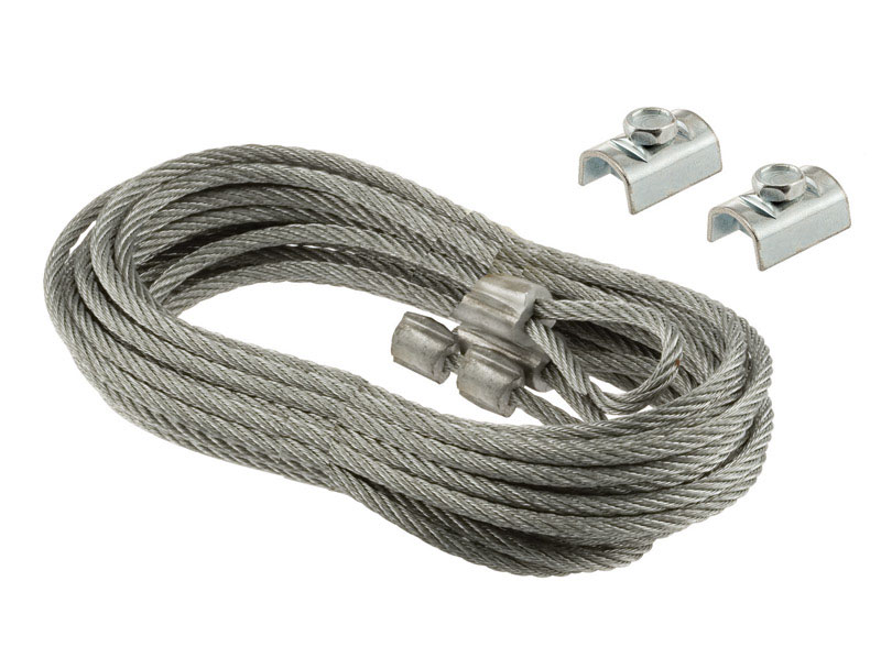 Prime-Line 104 in. L X 1/8 in. D Carbon Steel Safety Cables