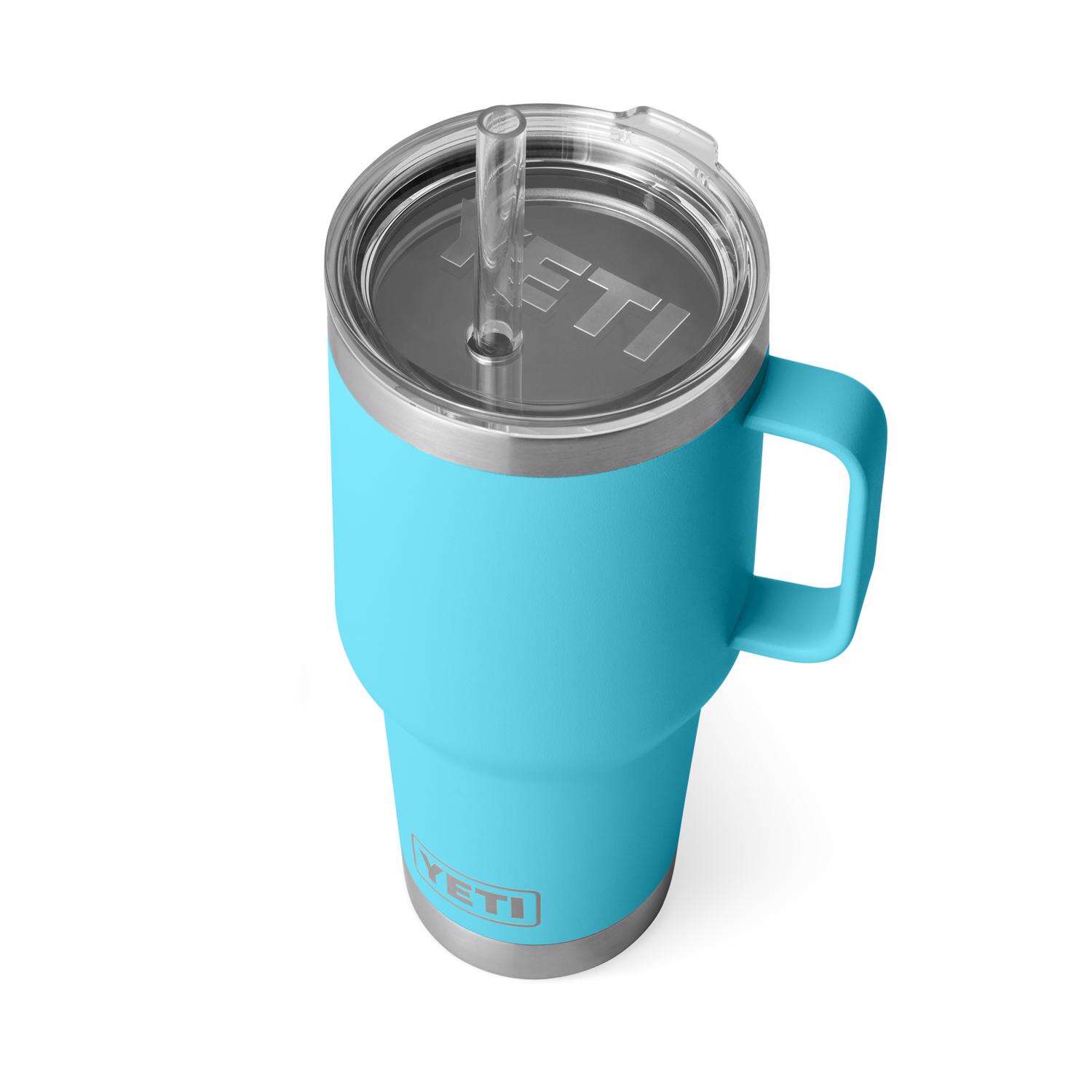 YETI Rambler 35 oz Reef Blue BPA Free Straw Mug