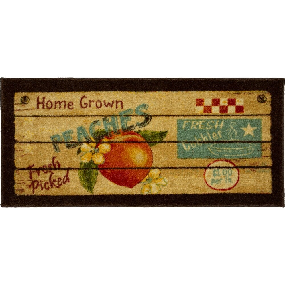 Mohawk Home Vintage Fruit Crate Kitchen Mat Kitchen Mat