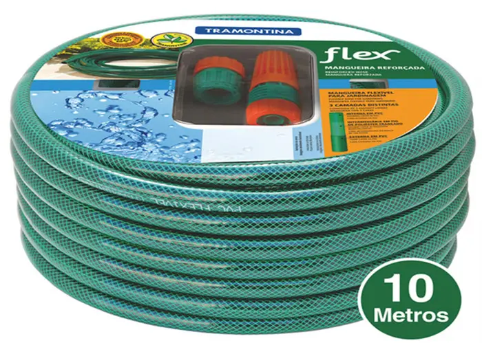 High Pressure Flexible Green Braided PVC Water Hose 1 inch / 1.5 Inch Garden Hose