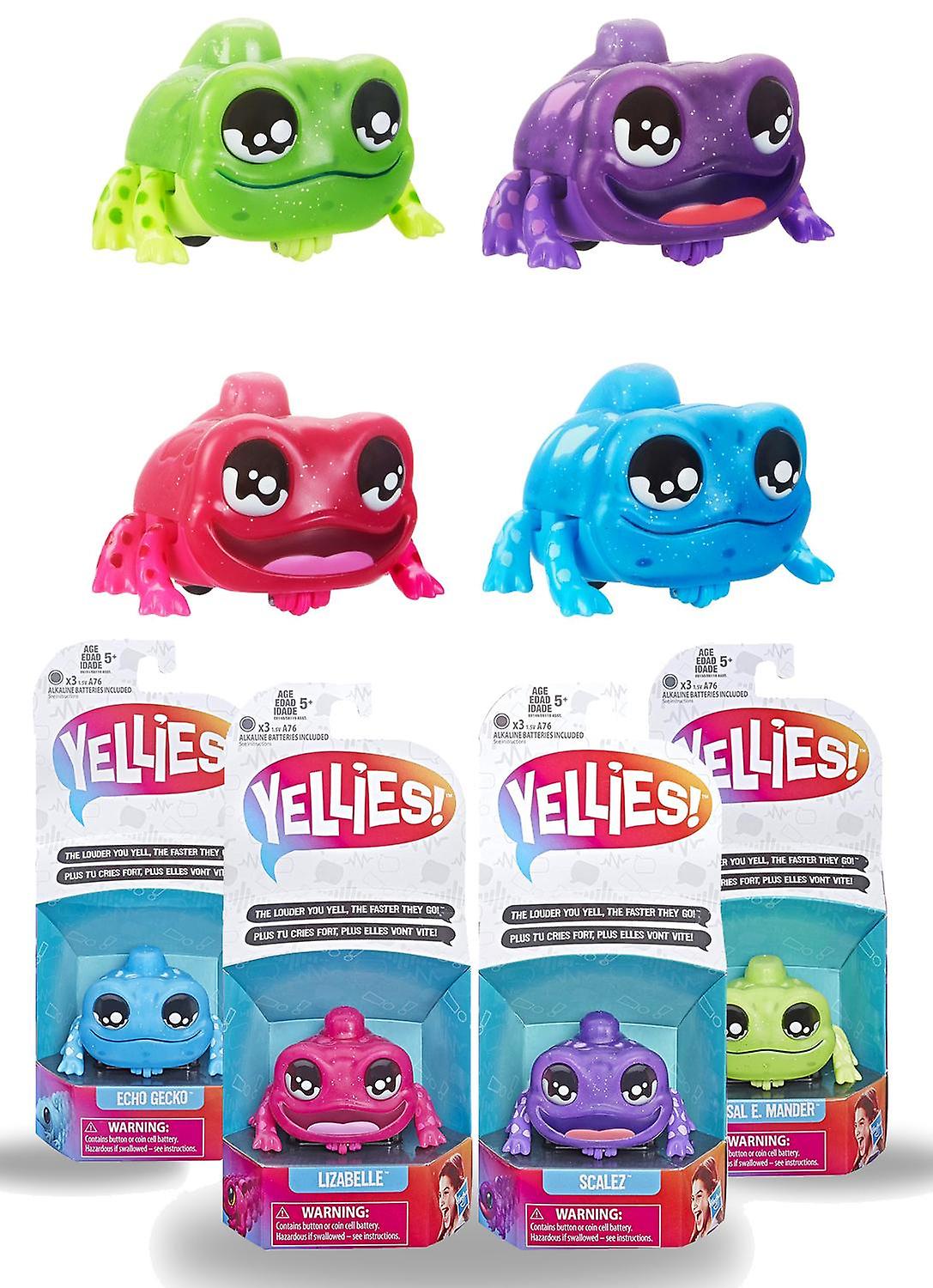 2-Pack Yellies! Lizard Lizard Pets That React to Your Voice