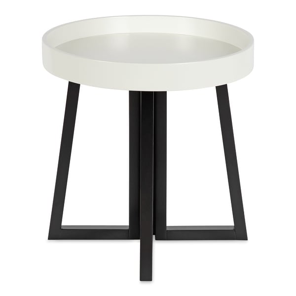 Kate and Laurel Avery Round Wood Side Table