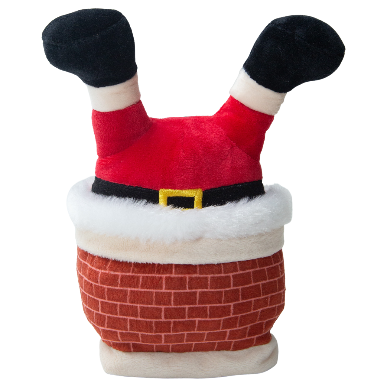 Snugarooz Santa Falling Down the Chimney Plush Dog Toy