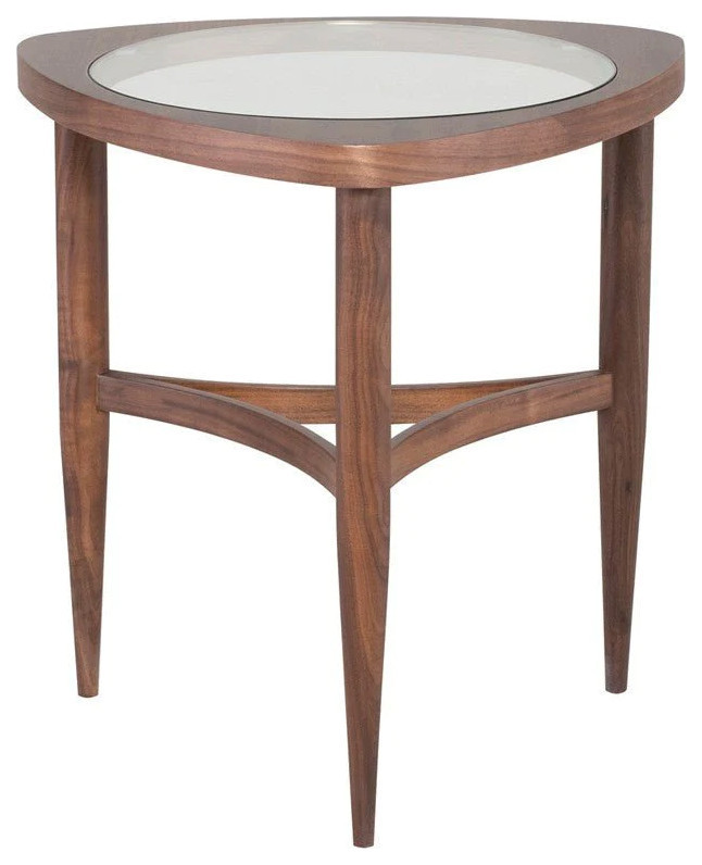 Alayna Walnut Side Table   Contemporary   Side Tables And End Tables   by V.S.D Furniture  Houzz