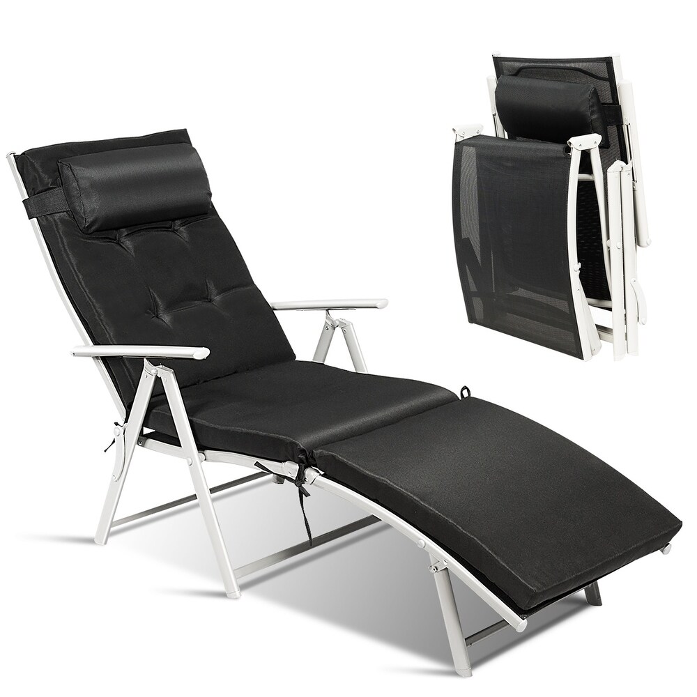 Outdoor Lightweight Folding Chaise Lounge Chair