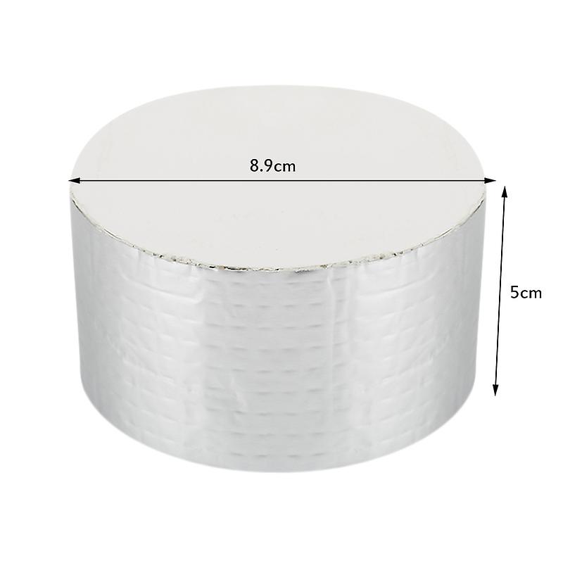 High Temperature Resistance Waterproof Tape Aluminum Foil Thicken Butyl Tape Wall Crack Roof Duct Repair Adhesive Tape Length 1m