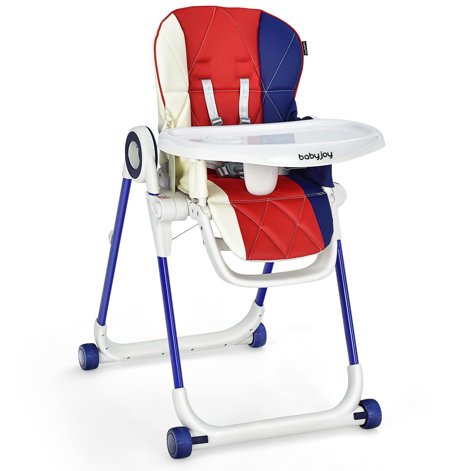 Costzon High Chair for Babies & Toddlers, Foldable Highchair