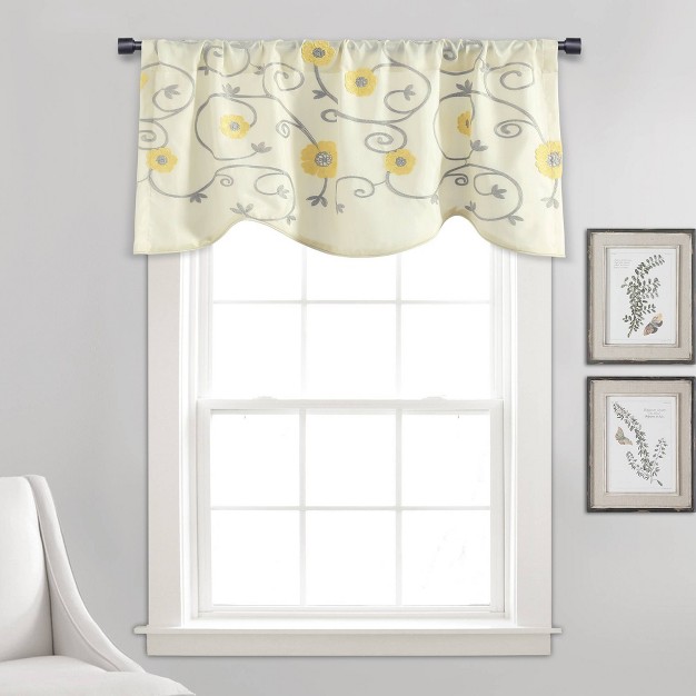 Royal Garden Window Valance Yellow Lush D cor