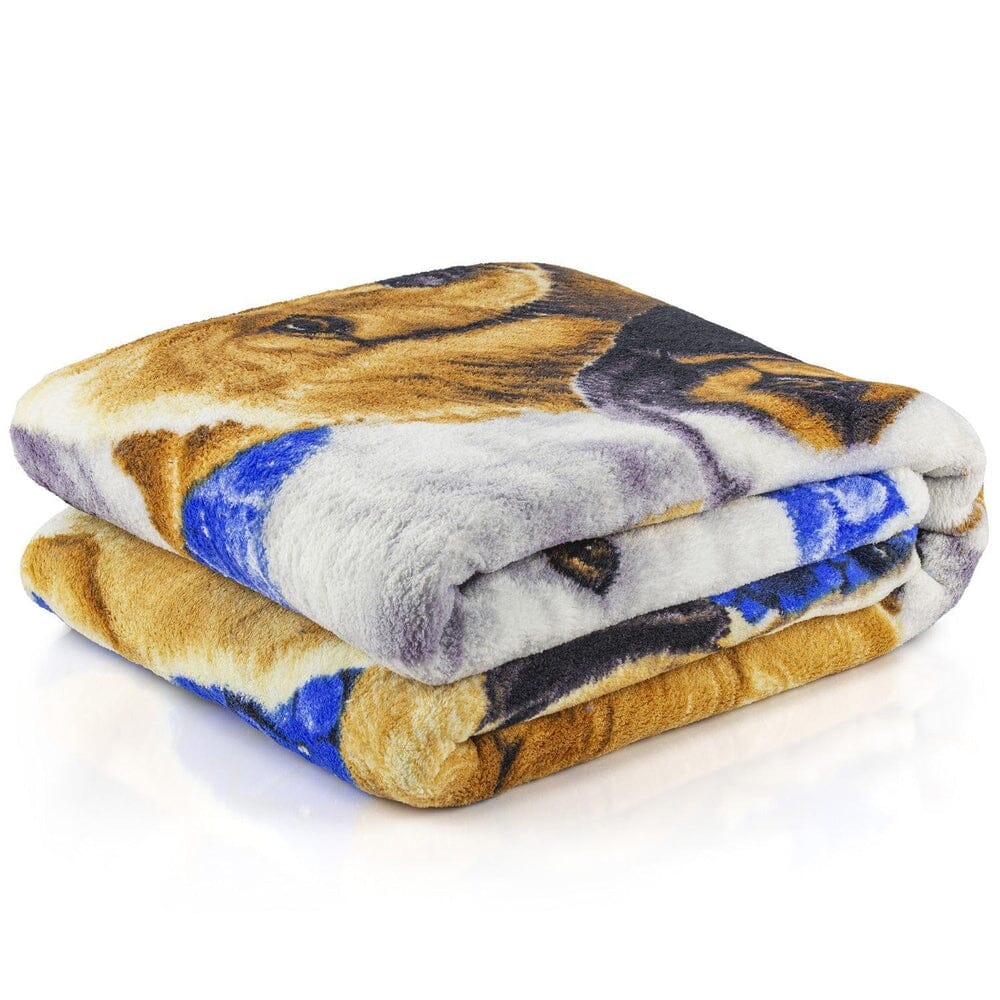 Puppy Collage Super Soft Plush Fleece Throw Blanket by Jenny Newland