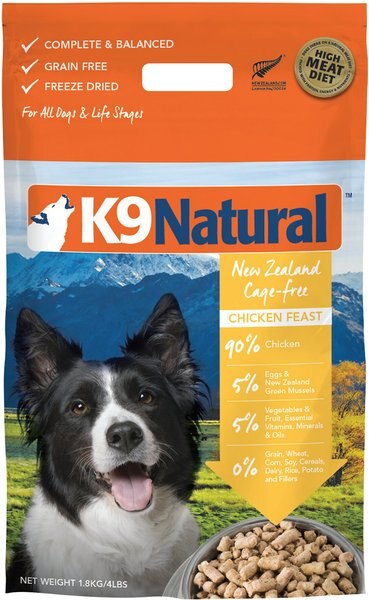 K9 Natural Chicken Feast Raw Grain-Free Freeze-Dried Dog Food