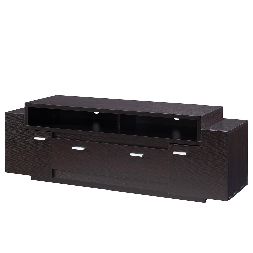 Merc Contemporary Multi functional Storage TV Console by Furniture of America