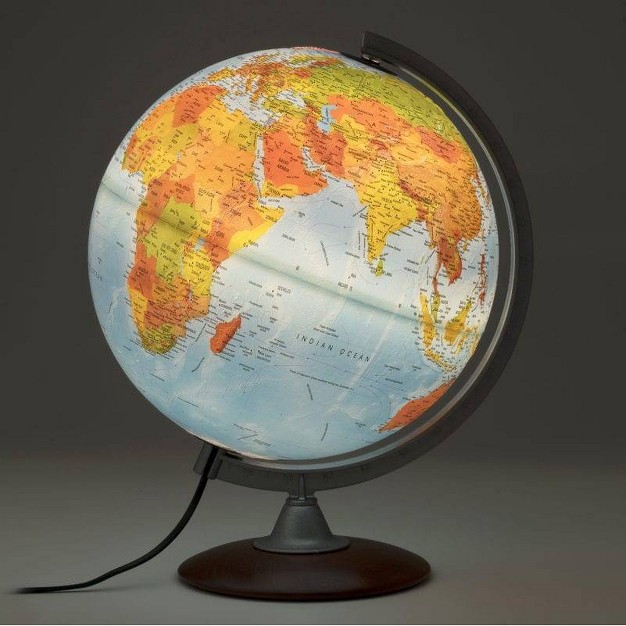 Tactile Blue Ocean Physical Relief Globe Waypoint Geographic