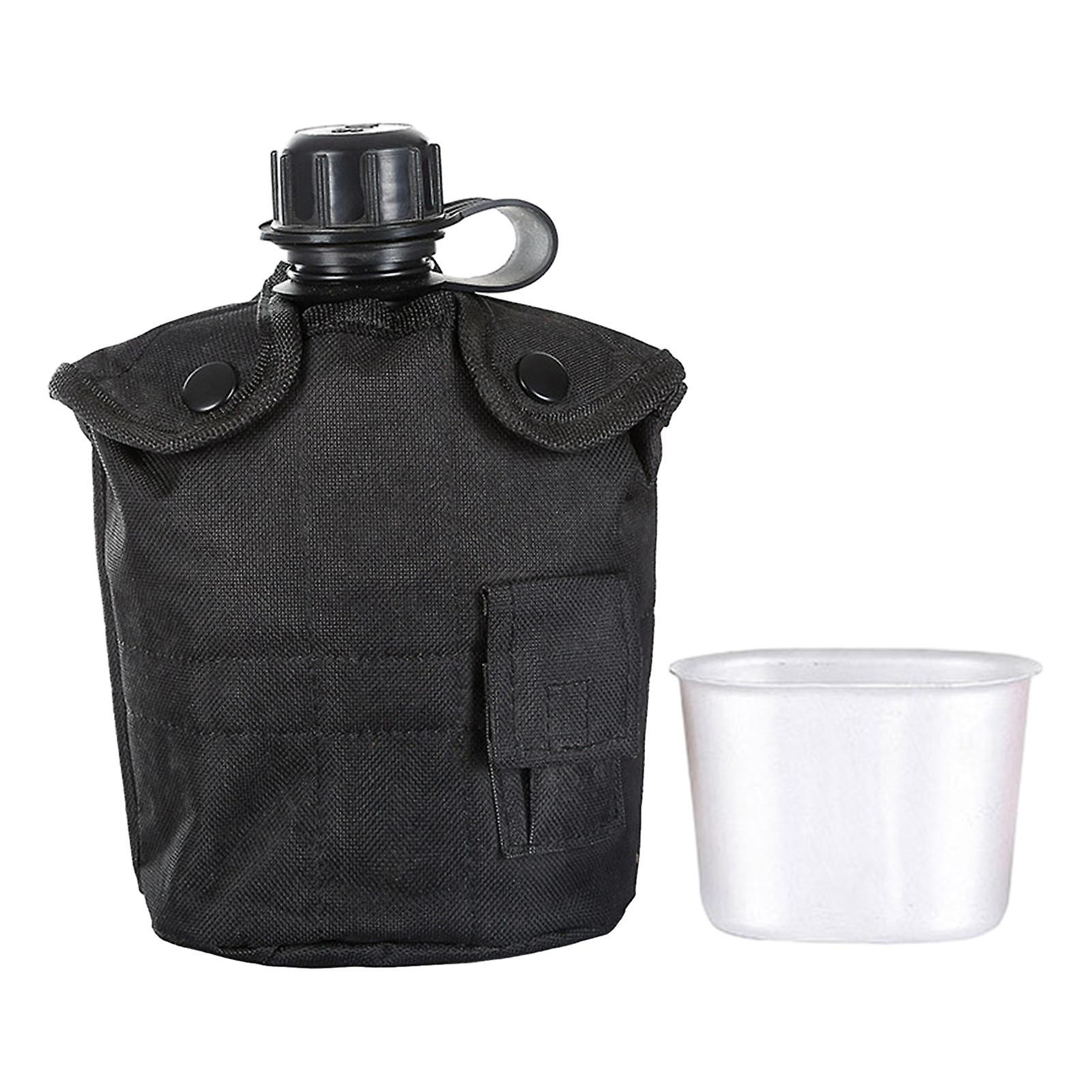 Water Bottle Kettle Bag Outdoor Bottle For Outdoor Activities Hunting Hiking Black