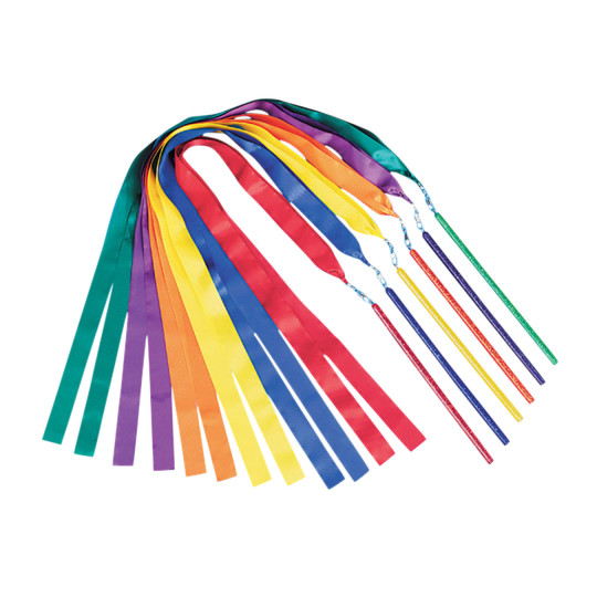 S S Worldwide Spectrum Ribbon Wands  72L