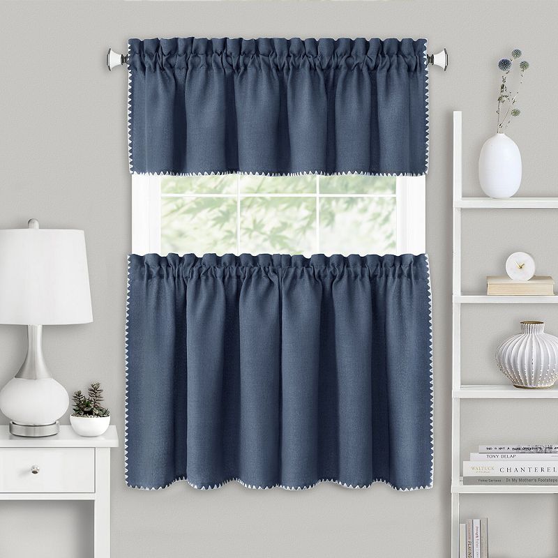 Achim Kendal Tier and Valance Window Curtain Set