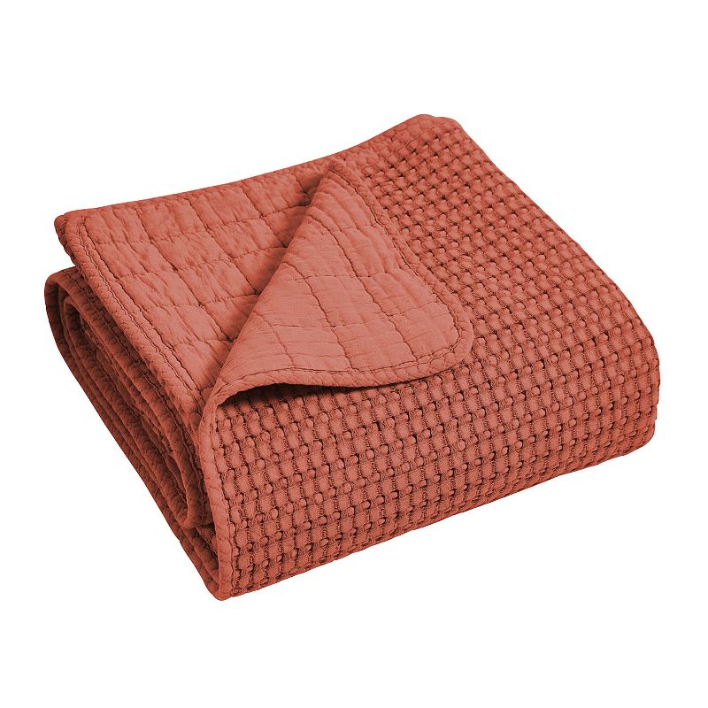 Levtex Home Mills Waffle Adobe Quilted Throw