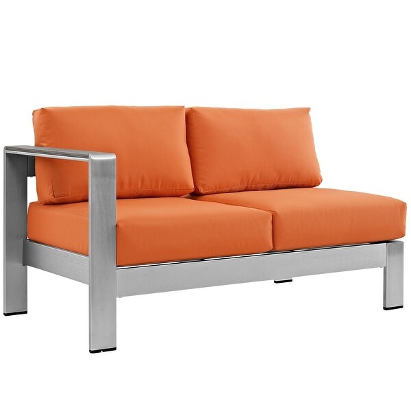 Beach Aluminum Outdoor Patio LeftArm Loveseat