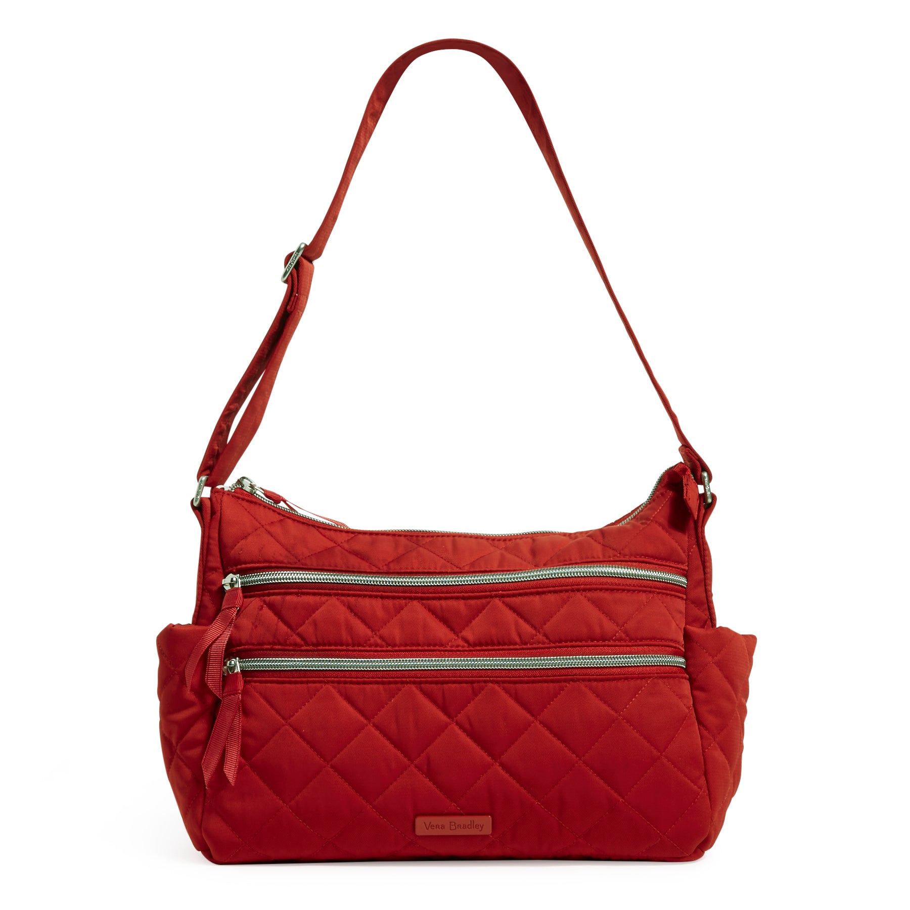 Triple Zip Shoulder Bag