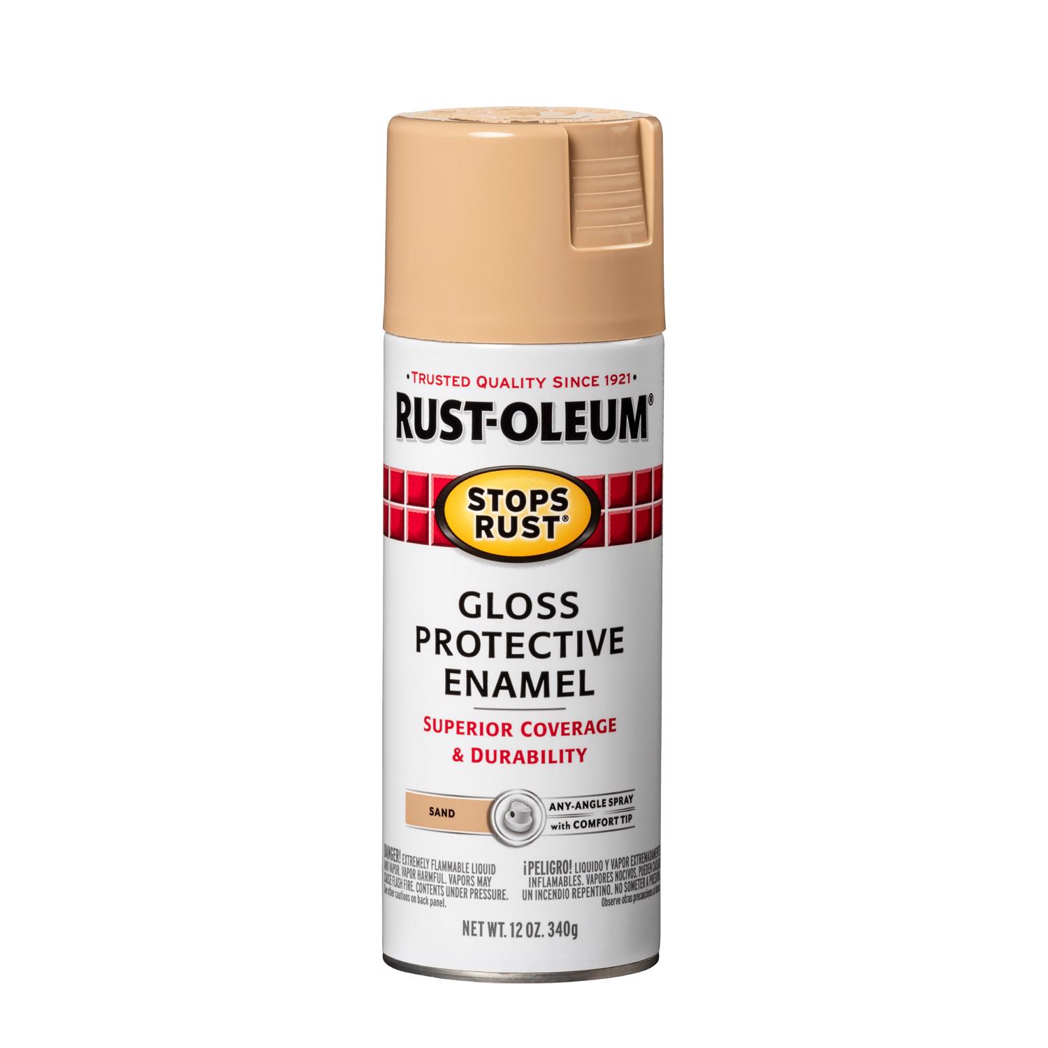 Rust-Oleum Stops Rust Gloss Sand Spray Paint 12 oz