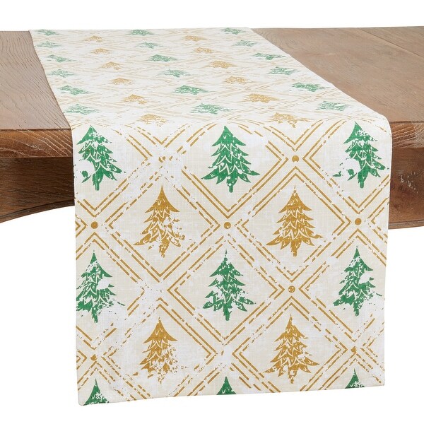 Christmas Tree Design Table Runner