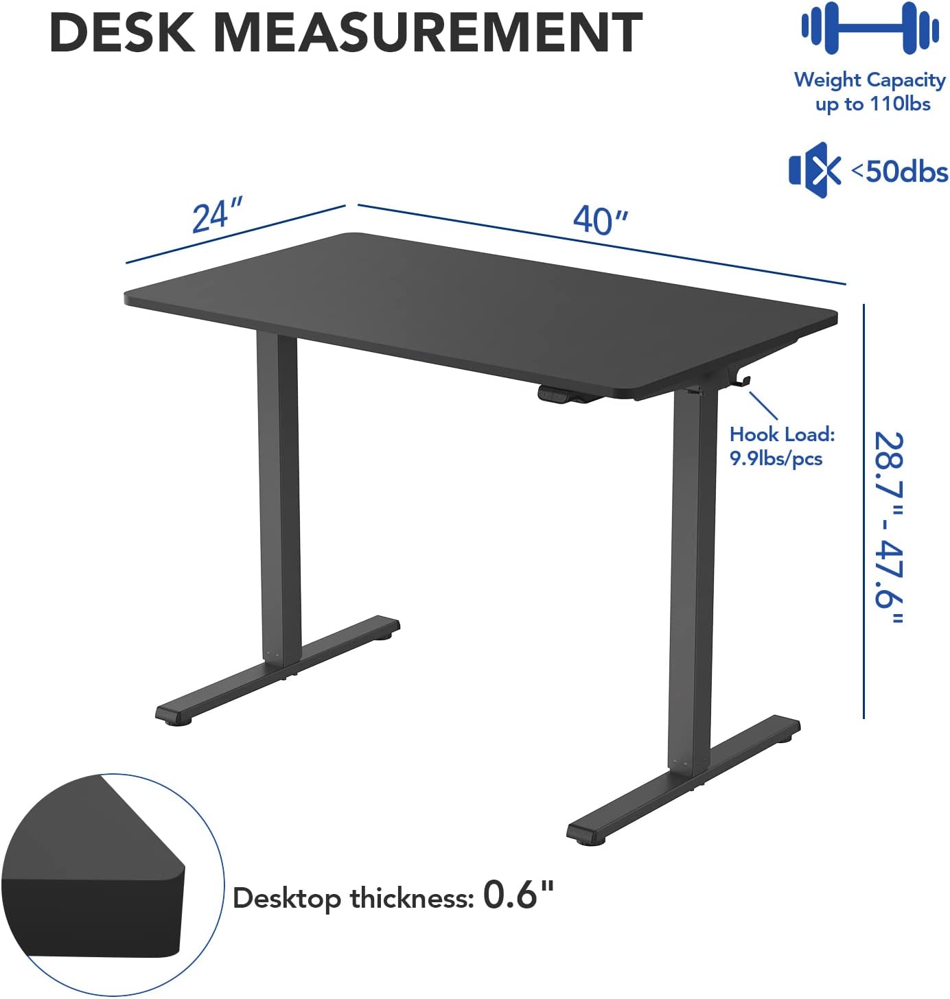 2023 New Electric Lift Computer Desk