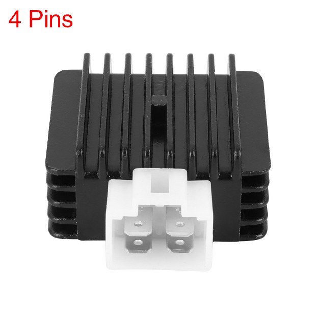 Unique Bargains Motocycle Scooter Voltage Regulator Rectifier For Tao Tao Ata 110 4 Pin Dc 12v 1pcs