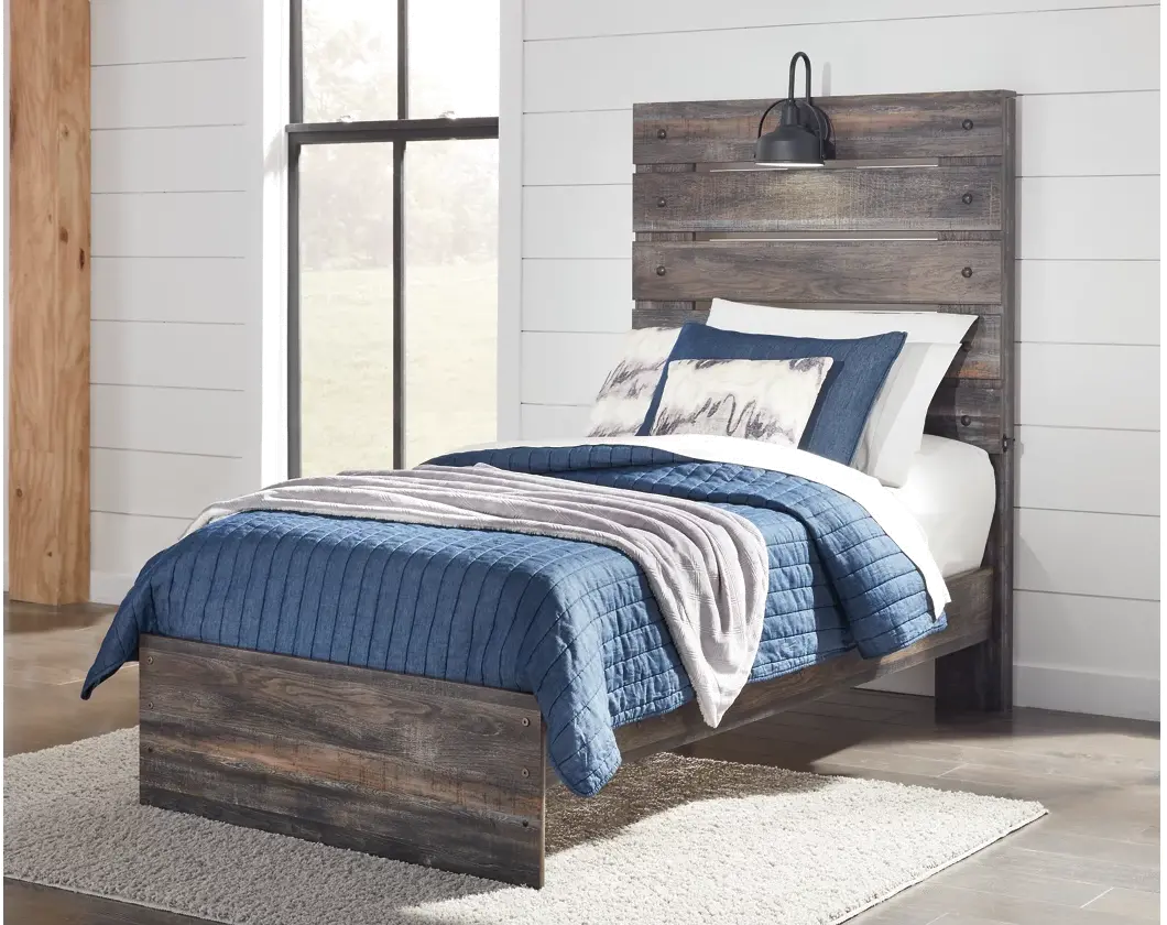 Sunset Park Rustic Brown Twin Bed