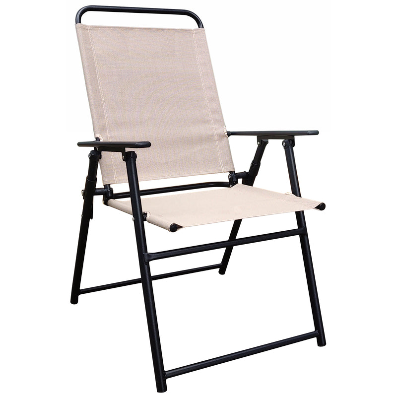 SLING CHAIR BLK/TAN