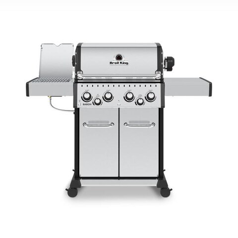 Broil King Baron S 490 PRO IR 4-Burner Propane Gas Grill With Rotisserie and Sear Station