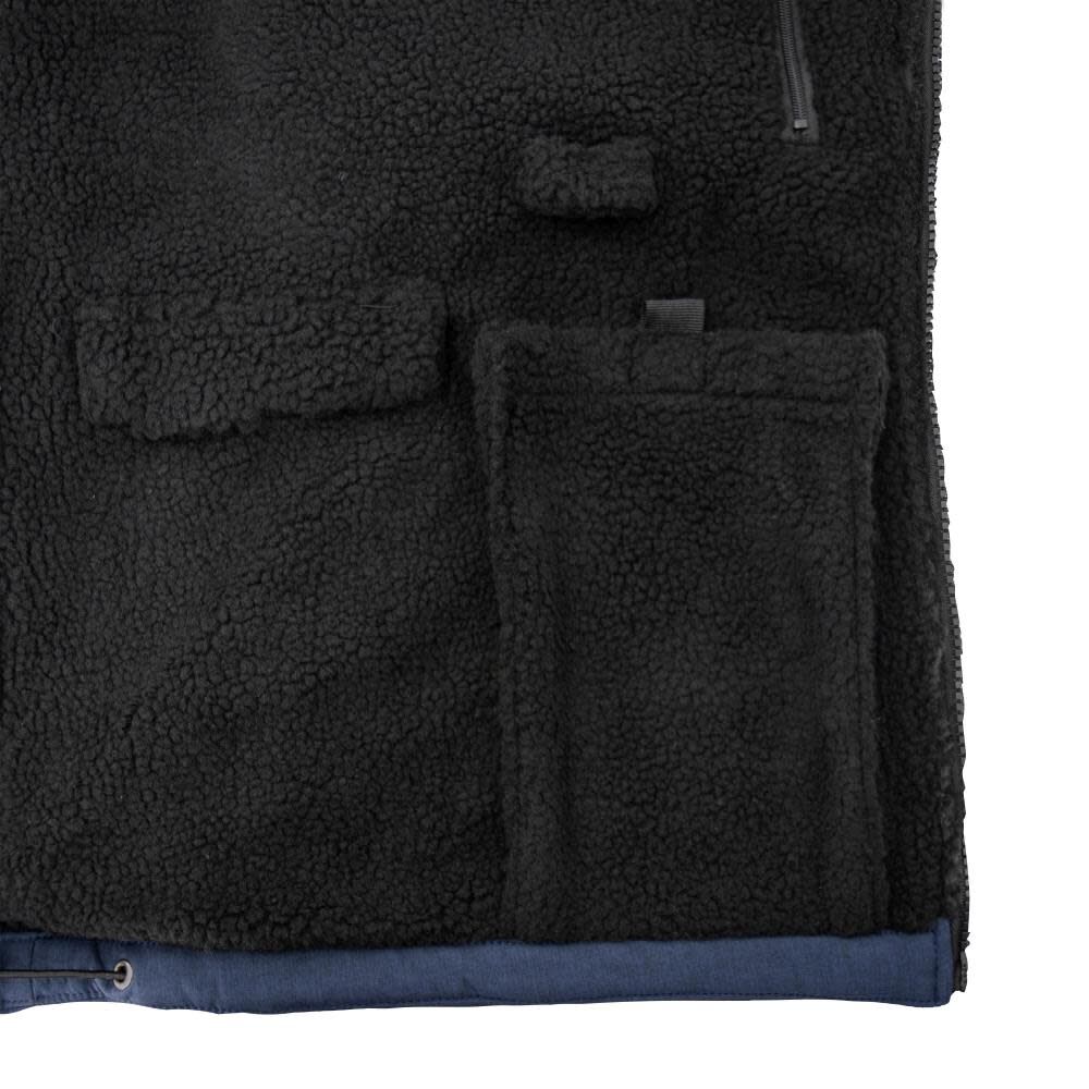 DW Mens Heated Kit Soft Shell Vest with Sherpa Lining Navy 2X DCHV089D1-2X from DW