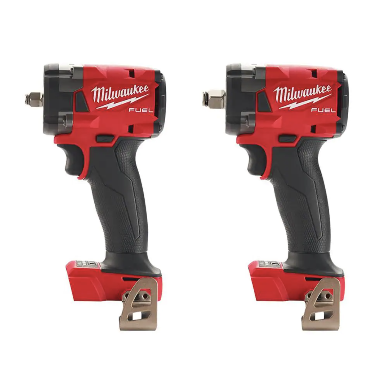 Milwaukee M18 FUEL Gen-2 18V Lithium-Ion Brushless Cordless 3/8 in. and 1/2 in. Compact Impact Wrench with Friction Ring(2-Tool)