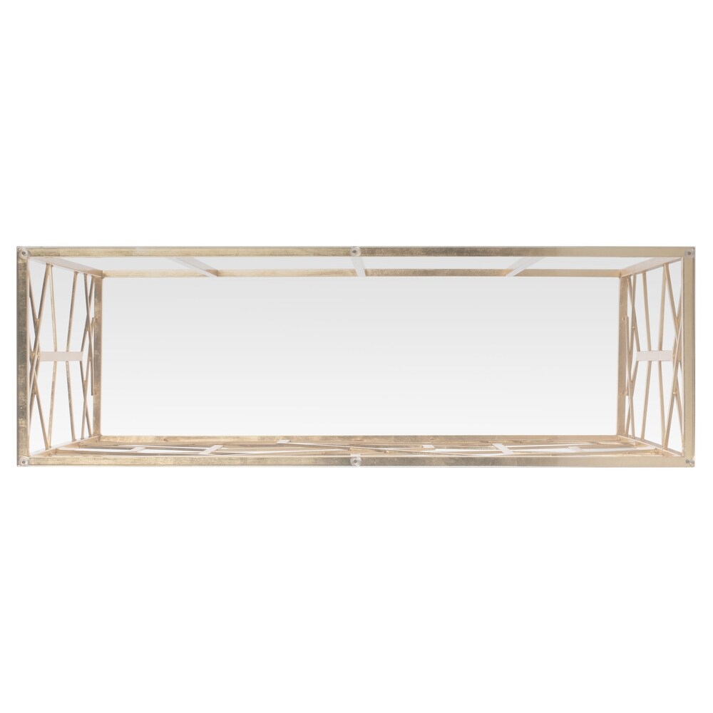 SAFAVIEH Couture Sean Gold Leaf Console Table   47\