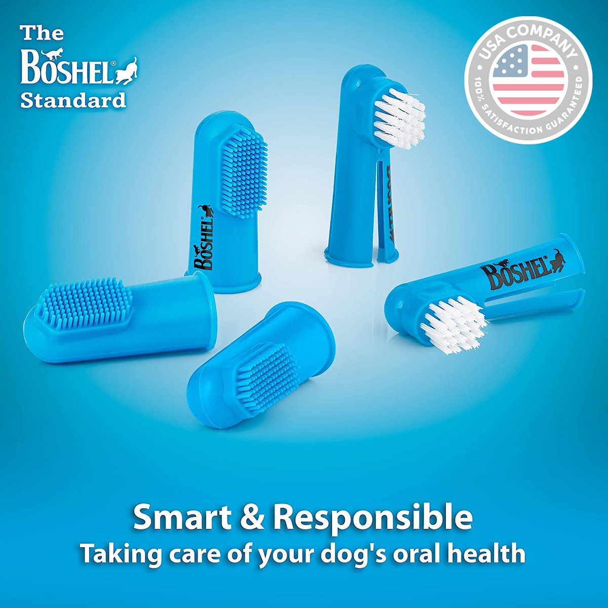 Boshel Silicone Finger Dog and Cat Toothbrush Set