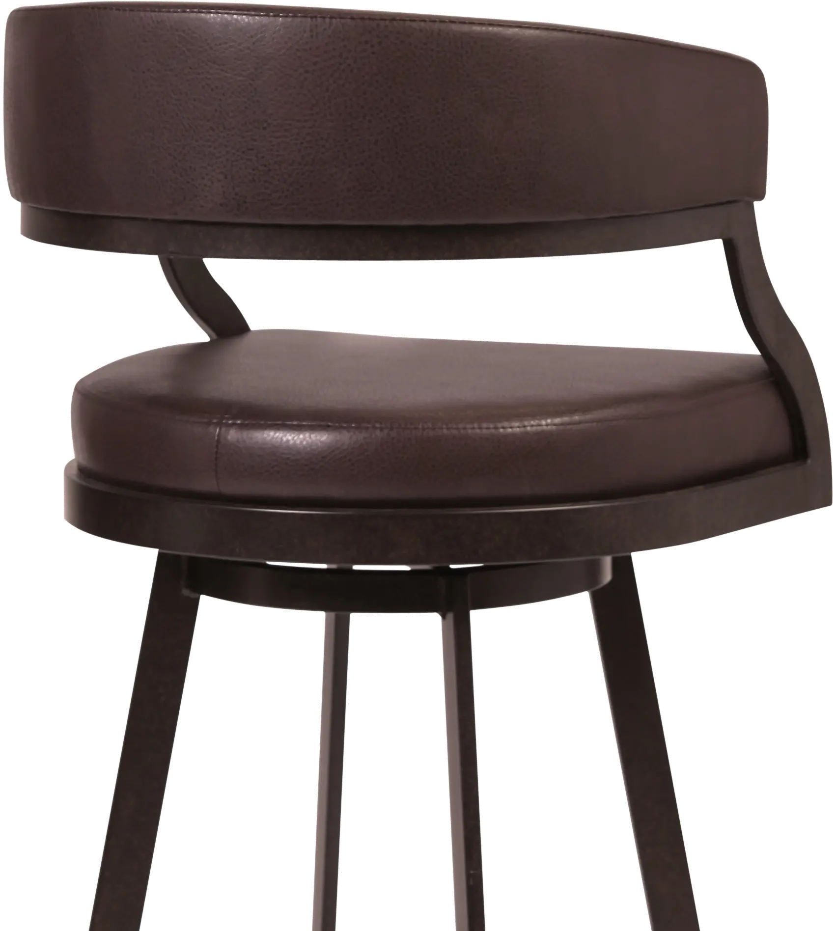 Saturn Brown Swivel Counter Height Stool