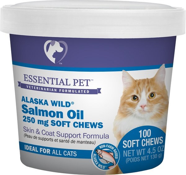 21st Century Essential Pet Alaska Wild Salmon Oil Skin and Coat Support Soft Chews Cat Supplement