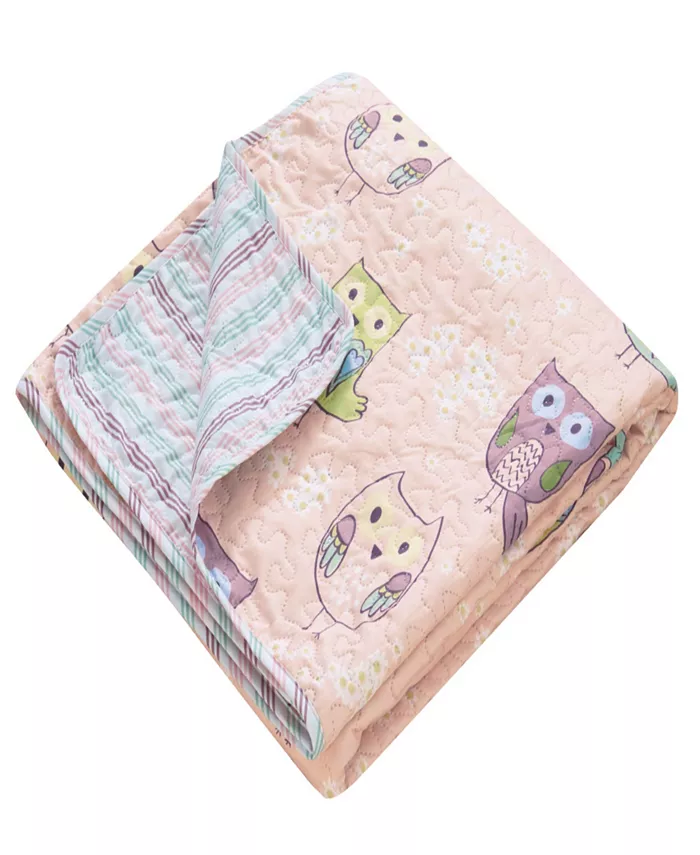 Chic Home Owl Farm 3 Piece Twin Quilt Set