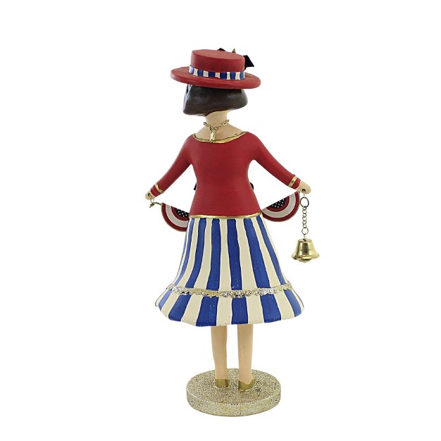 Heather Myers Amelia One Figurine 10 0 Inches Patriotic Freedom Ring 55521 Polyresin Red